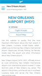 Mobile Screenshot of new-orleans-airport.com