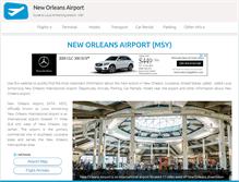 Tablet Screenshot of new-orleans-airport.com